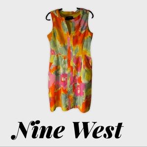 Nine West Multi-Colored Women’s Shift Dress SZ 12